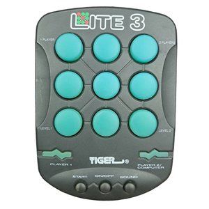Lite 3 Handheld Game Tiger Electronics 1996 Vintage Puzzle Sound Lights 7-575